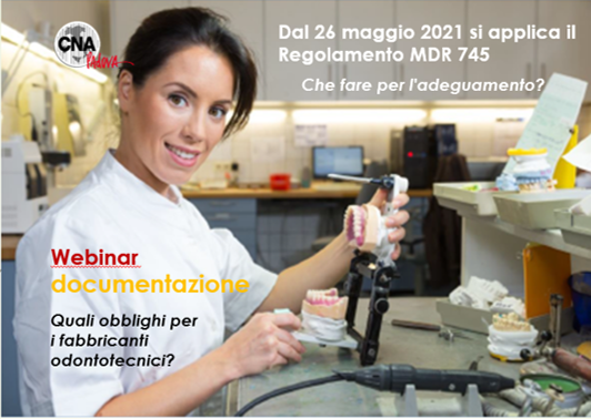 Atti webinar 1.5.21: Gli obblighi per i Laboratori Odontotecnici