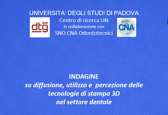 Questionario su tecnologie stampa 3D nel dentale
