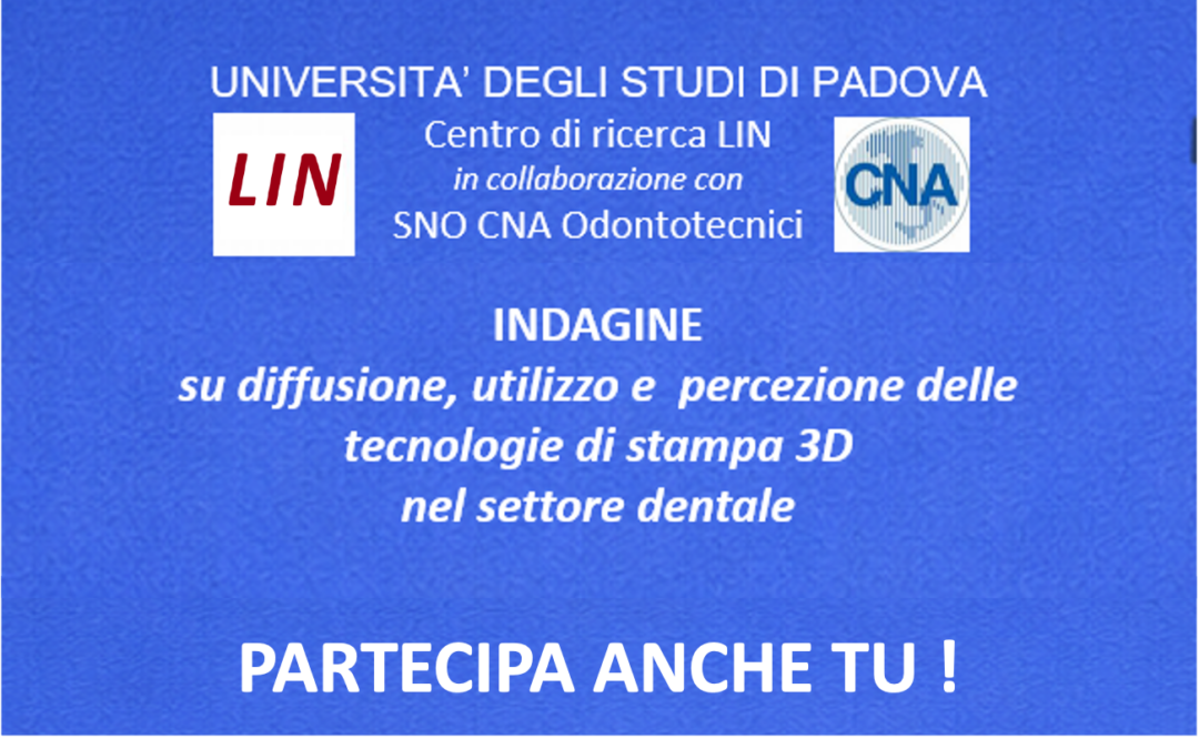 Questionario su tecnologie stampa 3D nel dentale